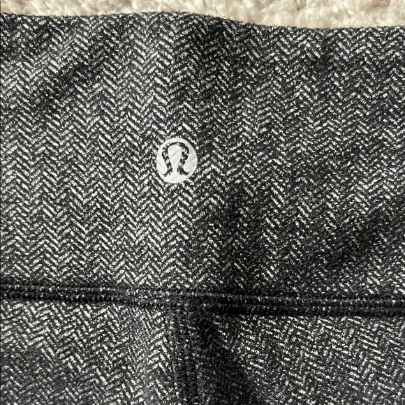 Lululemon Wunder Under Gray Herringbone Leggings 25" - Picture 4 of 4